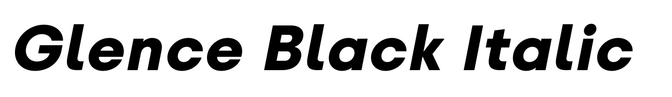 Glence Black Italic